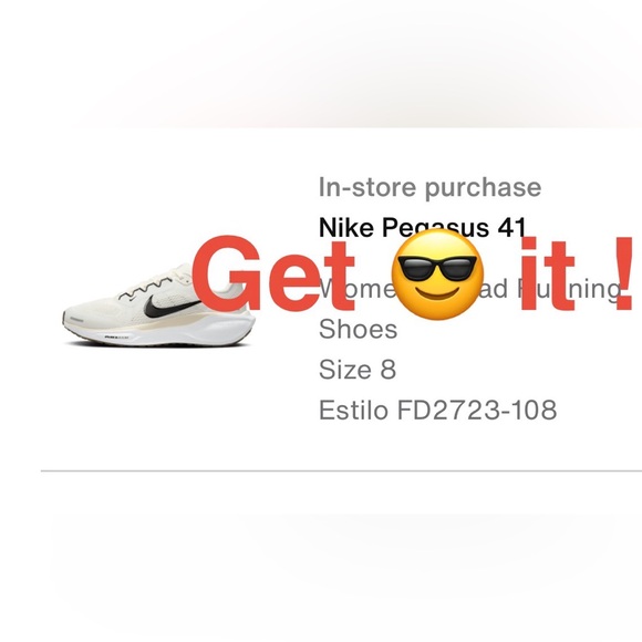 Nike Pegasus 41 Women's Road Running Shoes Size 8 Sail/Phantom FD2723-108 - Picture 9 of 9